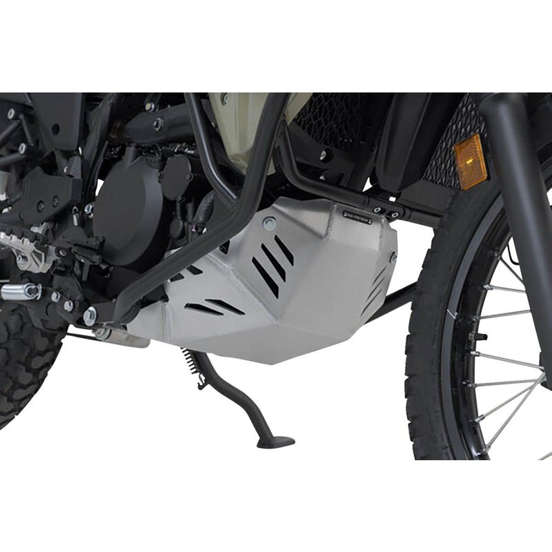 MSS.08.469.10001/S - SW Motech Engine Guard For Kawasaki KLR650 2008-2018 Lower - Brushed/Silver