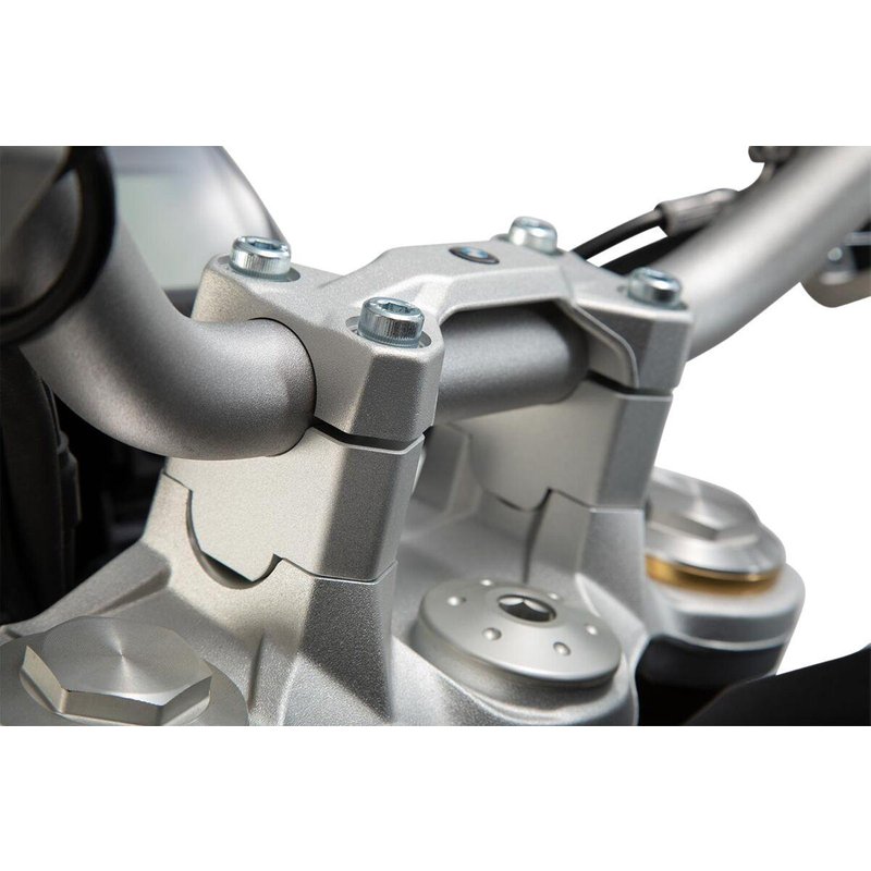 LEH.07.039.12900/S - SW Motech 30mm Handlebar Riser - BMW F 850 GS 2018-2023 - Silver