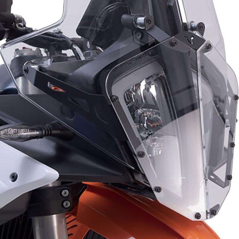 LPS.04.918.10000/B - SW Motech Headlight Guard For KTM Adventure 790 2019-2026 Front Black/Powder-Coated Clear