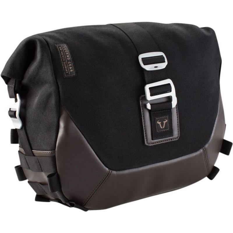 BC.HTA.00.401.10000 - SW Motech Legend Gear LS1 Side Pannier Bag Brown Edition For Triumph Bonneville 1200 Speedmaster ABS - Black/Brown
