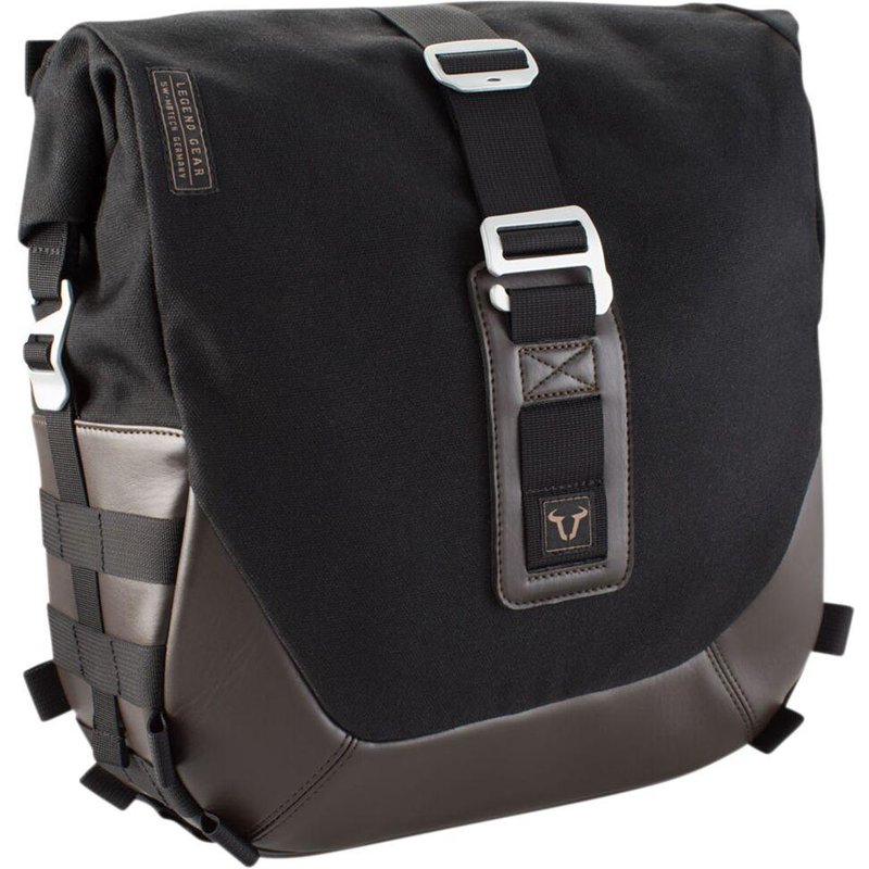 BC.HTA.00.402.10000 - SW Motech Legend Gear LS2 Side Pannier Bag Brown Edition For Triumph Bonneville 1200 Speedmaster ABS - Black/Brown