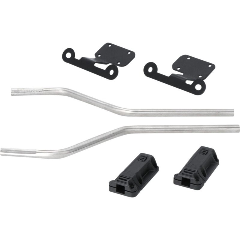 HTA.04.740.80400/B - SW Motech Blaze Panniers Spacer Bars For KTM Duke 125 ABS 2017-2023 Rear - Black/Silver