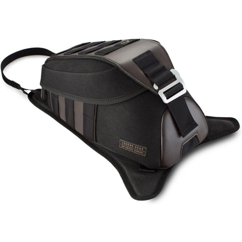 BC.TRS.00.402.10000 - SW Motech Legend Gear Strap-on Tank Bag LT2 For Moto Morini 6 1/2 Seimmezzo 650 SCR ABS - Black/Brown