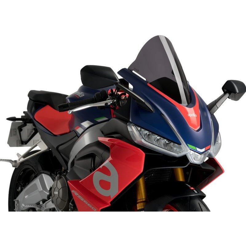 20571F - Puig R-Racer Screen For Aprilia RS660 2021-2025 - Dark Smoke