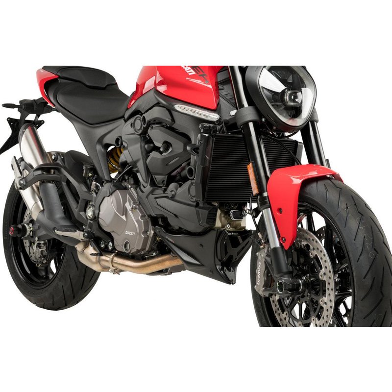 20714J - Puig Engine Spoiler For Ducati Monster 937 2021-2025 - Matt Black