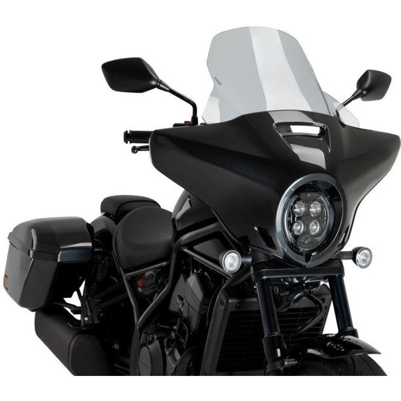 21545H - Puig Batwing Touring Screen For Honda CMX1100T Rebel 2023-2025 - Light Smoke
