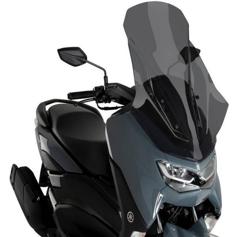 21802F - Puig V-Tech Line Touring Screen For Yamaha NMax 125 2021-2024 - Dark Smoke