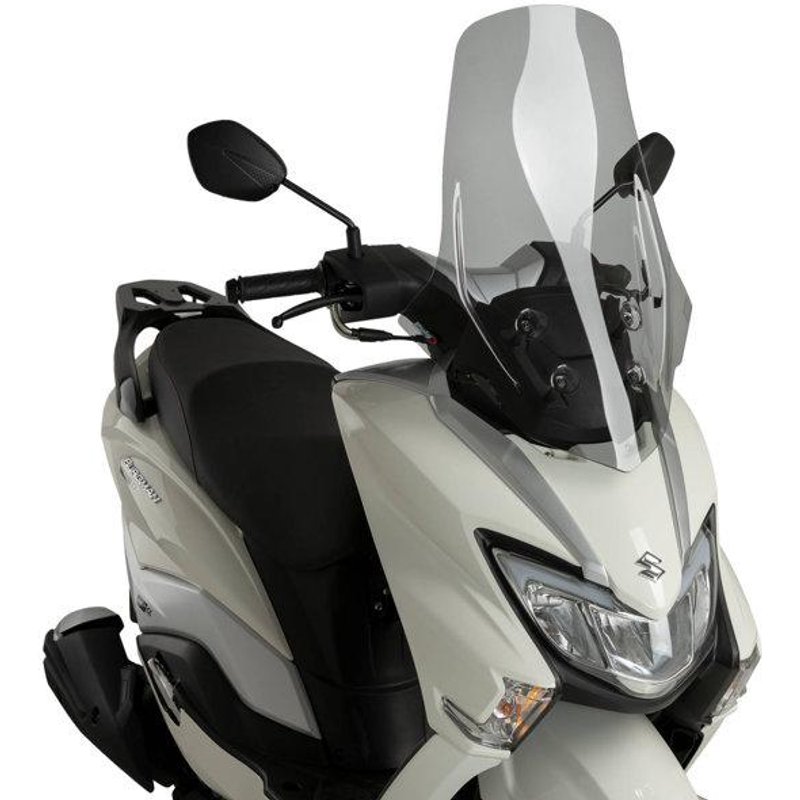 21926H - Puig V-Tech Line Touring Screen For Suzuki Burgman Street 125 EX 2023-2025 - Light Smoke