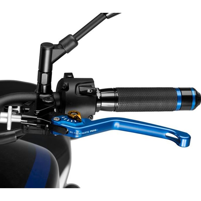 220AO - Puig Fixed V3 Clutch Lever For Ducati 1098 2007-2008 - Blue With Gold Selector