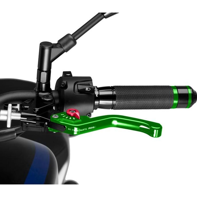 230VR - Puig Short V3 Clutch Lever For Ducati 1098 2007-2008 - Green With Red Selector