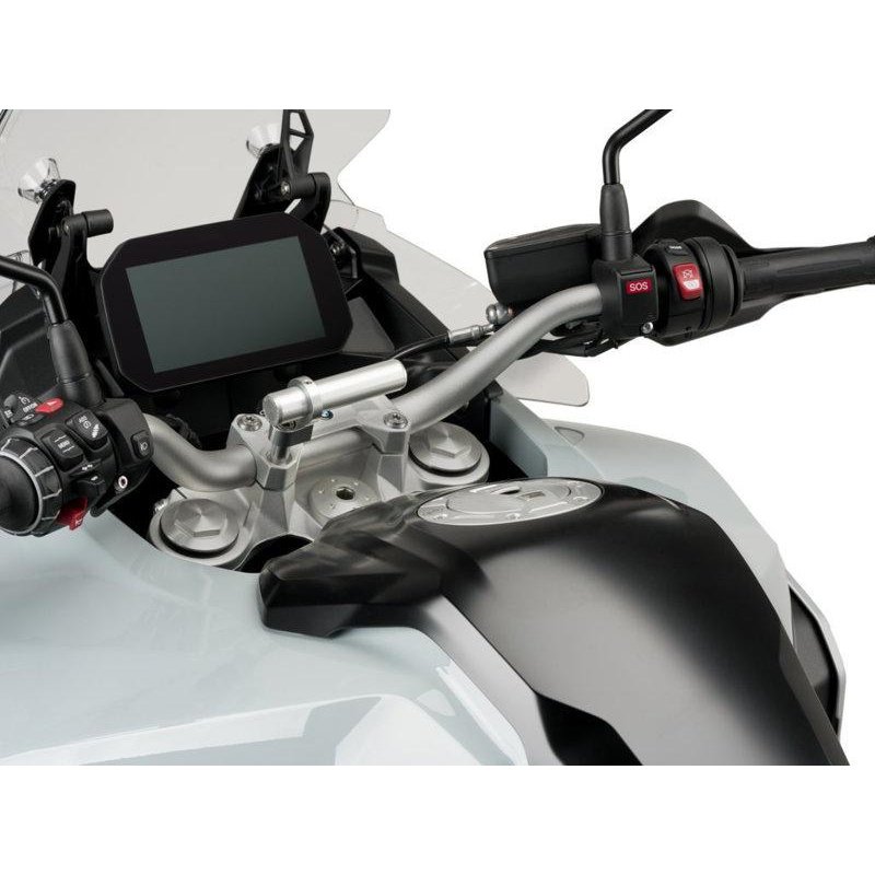 3570P - Puig Handlebar Clamp Accessory Adaptor For KTM 1050 Adventure 2015-2016 - Silver