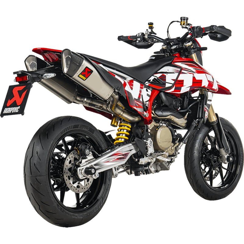 S-D6SO2-HAPLT - Akrapovic Line Silencers For Ducati Hypermotard 698 2024-2025
