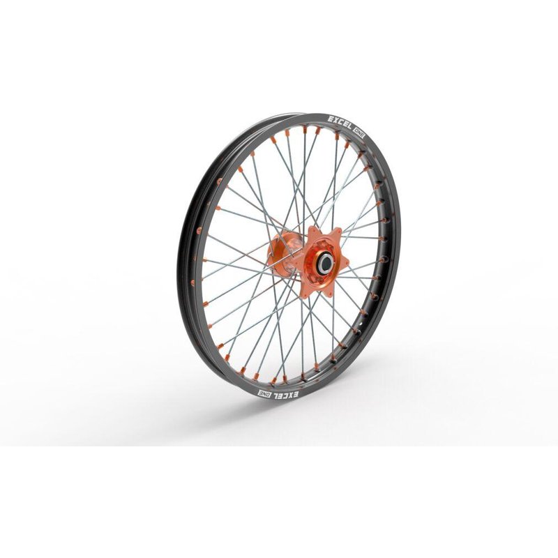 40.207.0.AR - Kite Sport MX 21" Front Wheel - KTM SXF505 Racing 2007-2008 - Black/Orange/Silver