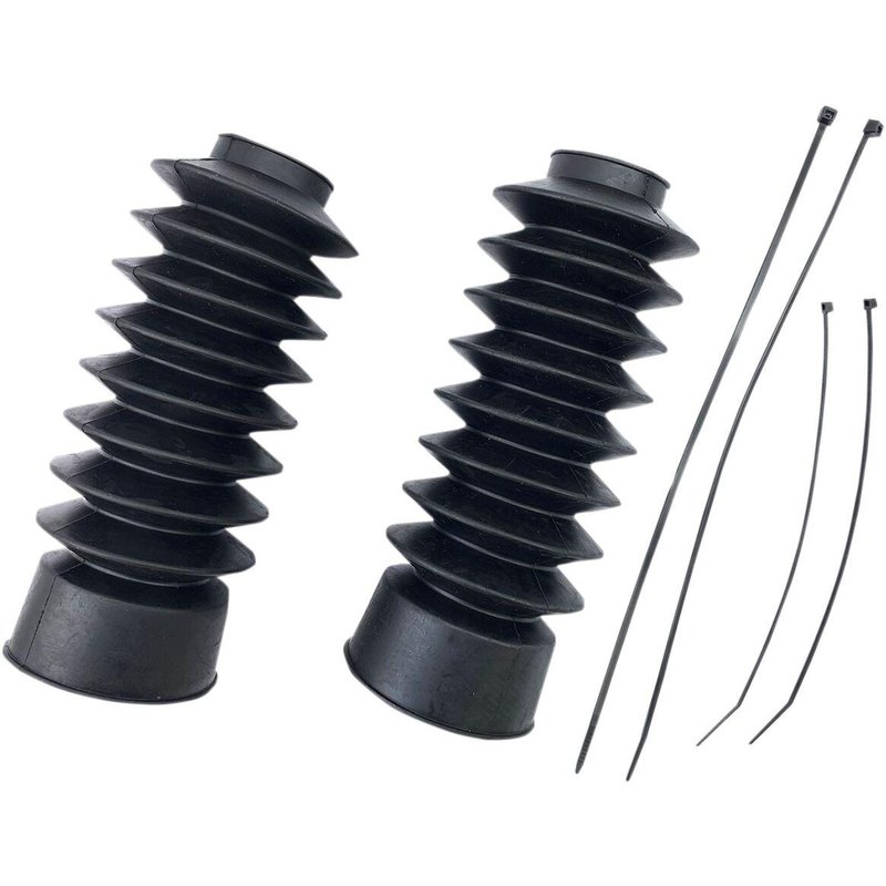 C23-0220 - Drag Specialties Fork Boots For Harley Davidson FLD 1690 2012-2013 - Black