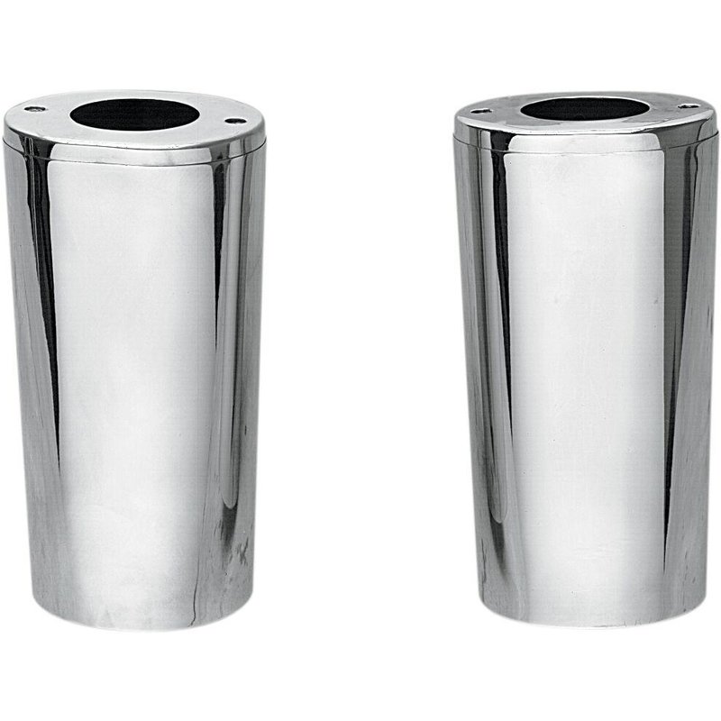 74538 - Drag Specialties Fork Slider Covers For Harley Davidson FLST 1340 1987-1990 - Chrome