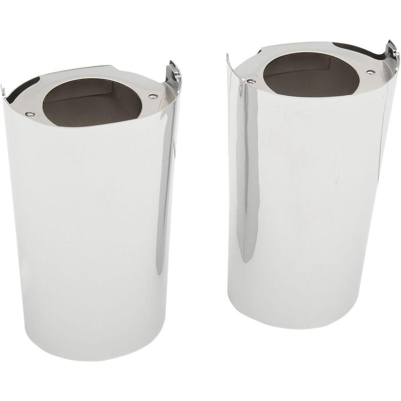 77485 - Drag Specialties Fork Slider Covers For Harley Davidson FLHR 1690 2014-2015 - Chrome/Standard