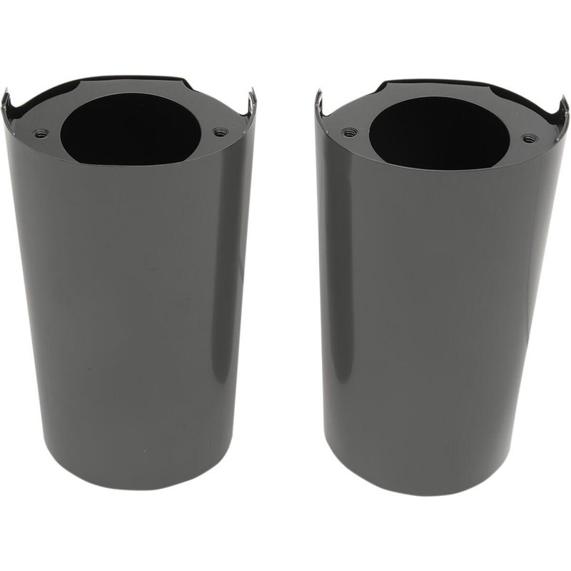 77485B - Drag Specialties Fork Slider Covers For Harley Davidson FLHR 1690 2014-2015 - Black/Smooth
