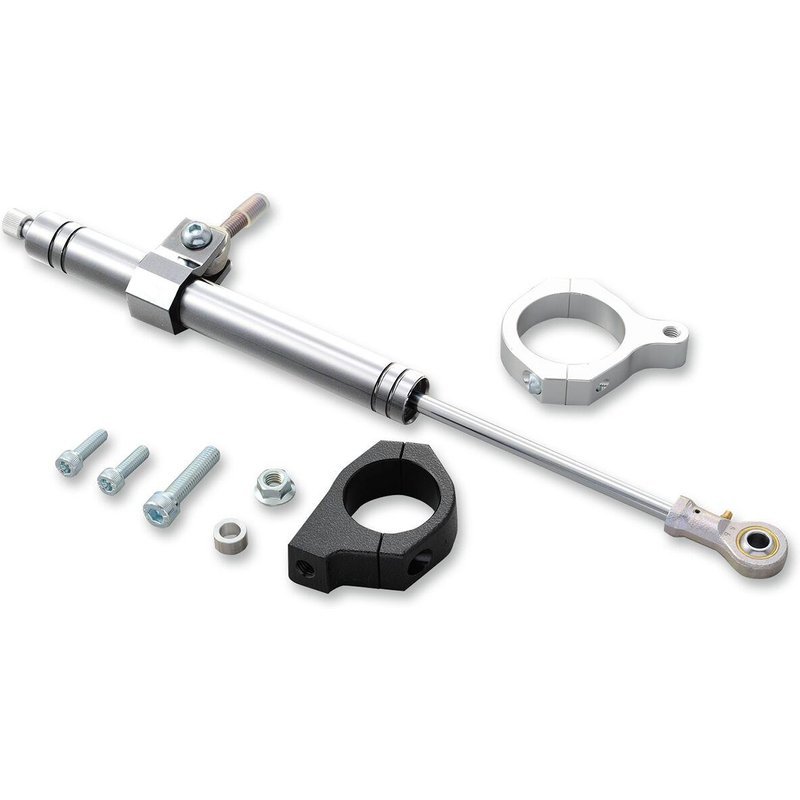 84889 - Drag Specialties Steering Damper Kit For Harley Davidson FLD 1690 2012-2013 - Chrome/Satin