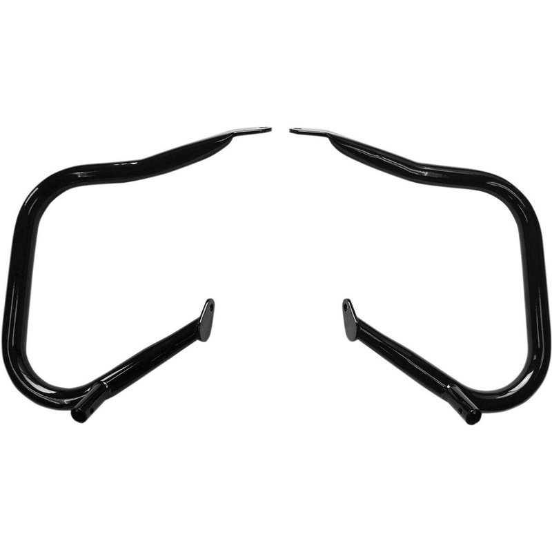 0506-0790 - Drag Specialties Big Buffalo Saddlebag Bars For Harley Davidson FLHR 1690 Rear - Black