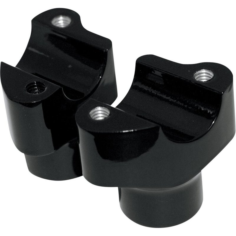 0602-0350 - Drag Specialties Buffalo Billet Aluminium Handlebar Riser 38.1 mm Rise - Black