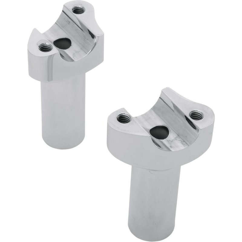 241001 - Drag Specialties Forged Aluminium Handlebar Riser 88.9 mm Rise - Chrome