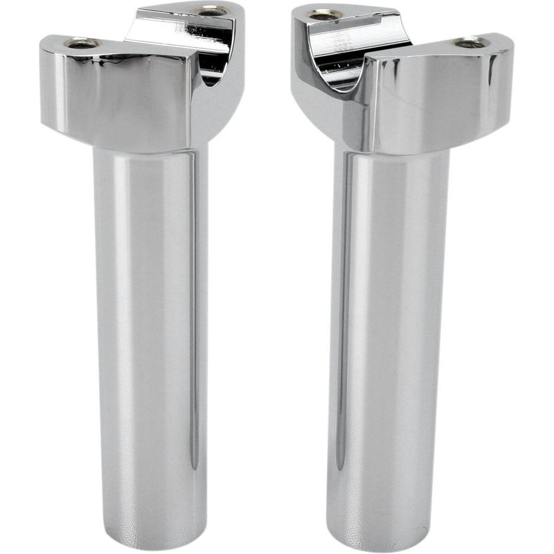241003 - Drag Specialties Forged Aluminium Handlebar Riser 14 cm Rise - Chrome