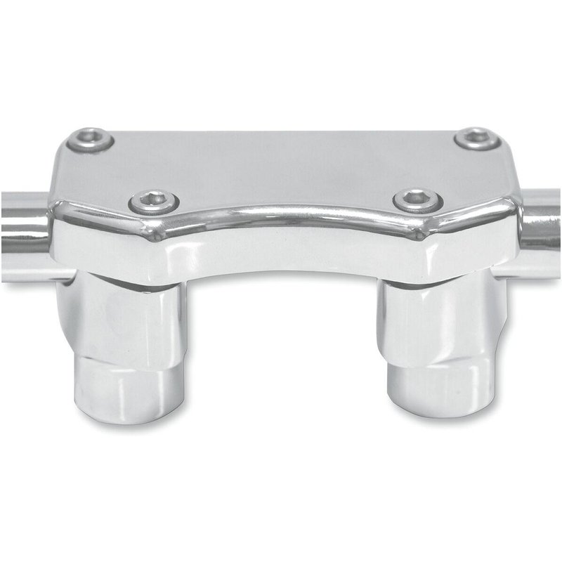 0602-0453 - Drag Specialties Handlebar Riser & Top Clamp Kit 38.1 mm Rise - Chrome