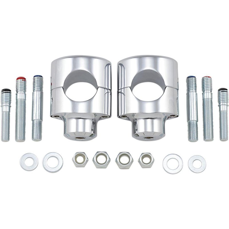 0602-0465 - Drag Specialties Big Buffalo Handlebar Riser 38.1 mm Rise - Chrome