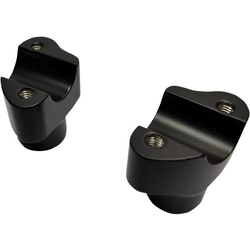 0602-0809 - Drag Specialties Buffalo Billet Aluminium Handlebar Riser 38.1 mm Rise - Black