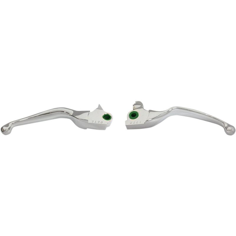 H07-0594 - Drag Specialties Wide Blade Lever Set For Harley Davidson FLHTCUTG 1750 2017-2018 - Chrome