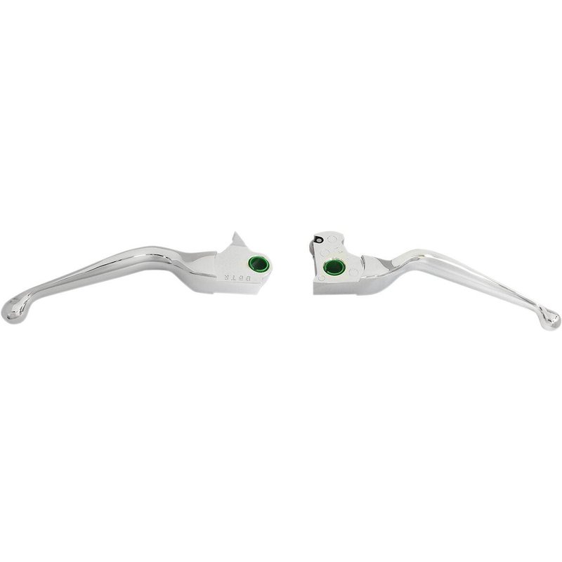 H07-0596 - Drag Specialties Wide Blade Lever Set For Harley Davidson FLHTCUTG 1690 2014-2016 - Chrome