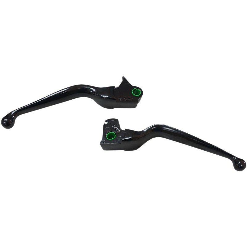 H07-0596MB - Drag Specialties Wide Blade Lever Set For Harley Davidson FLHTCUTG 1690 2014-2016 - Black