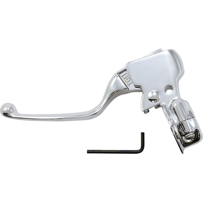 H07-0805-2 - Drag Specialties Clutch Lever Assembly For Harley Davidson FLDE 1750 2018-2020 - Chrome