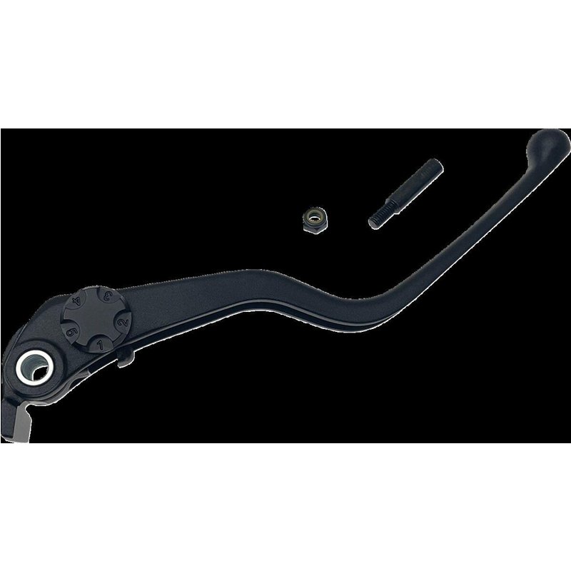 H07-0731MB-B - Drag Specialties Wide Blade Brake Lever For Harley Davidson RA 1250 2021-2024 - Black