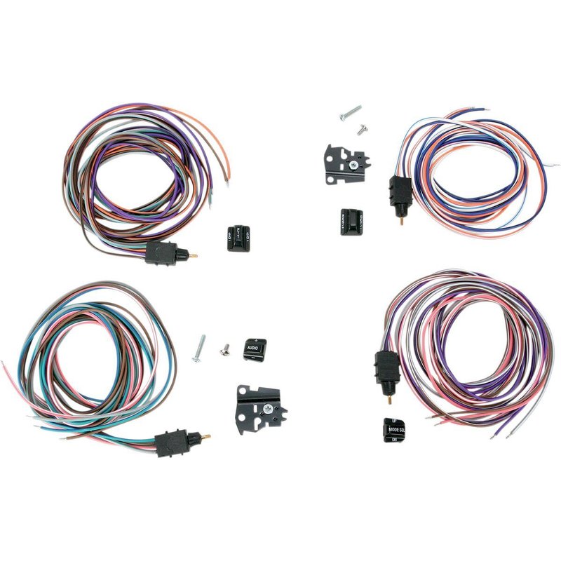 H18-0337/60 - Drag Specialties Handlebar Switch Kit For Harley Davidson FLHR 1340 1996-1998 - Black