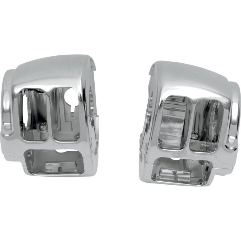 H07-0771A-RT - Drag Specialties Handlebar Switch Housing Kit For Harley Davidson FLD 1690 2012-2013 - Chrome
