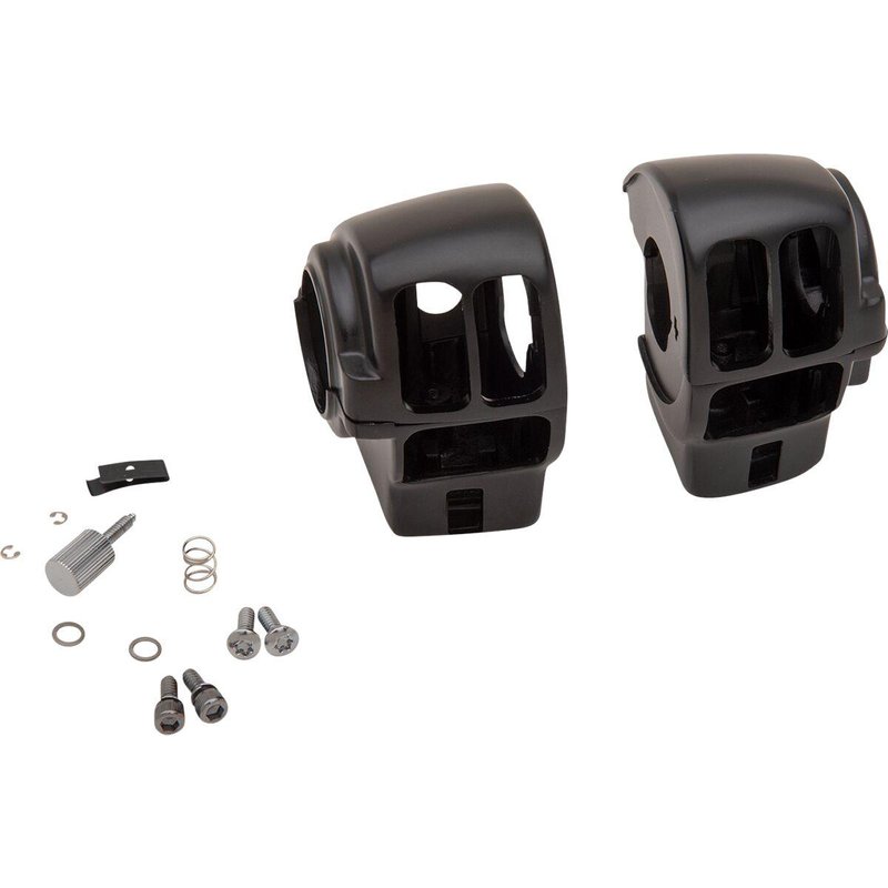 H07-0782MB - Drag Specialties Handlebar Switch Housing Kit For Harley Davidson FLHT 1584 2008 - Black