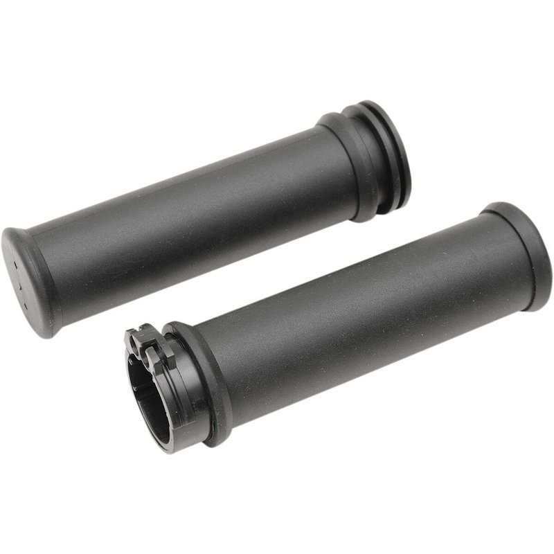 H17-0579 - Drag Specialties Replacement OEM-Style Rubber Grips For Harley Davidson FLD 1690 2012-2013 - Black