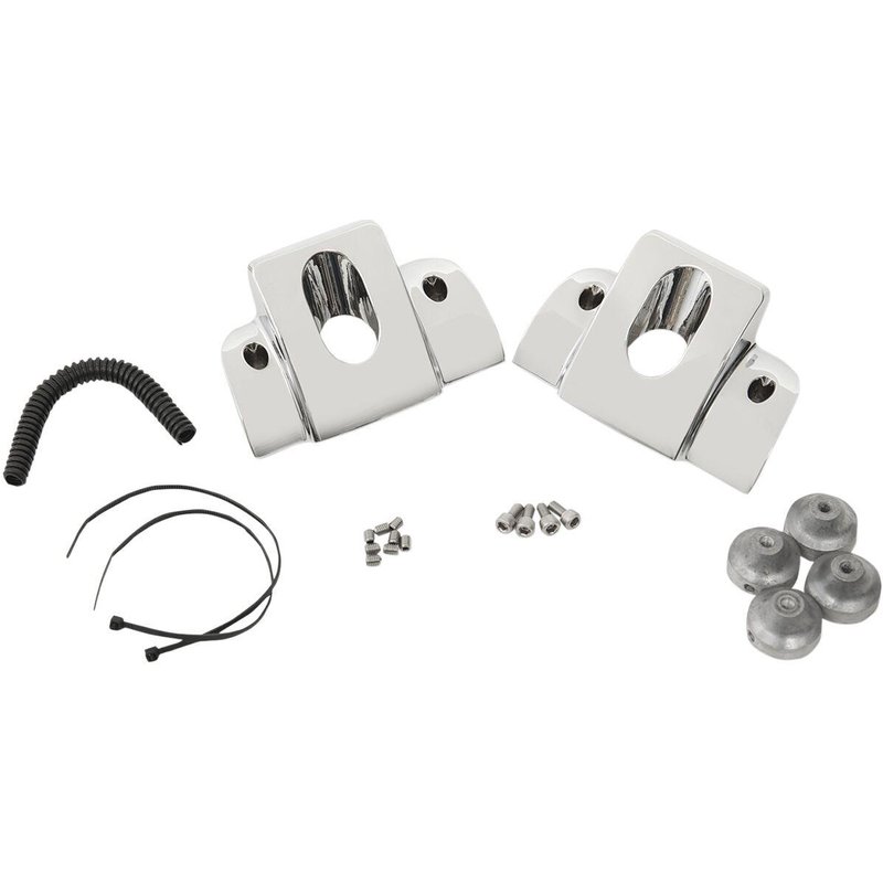 63428 - Drag Specialties Spark Plug Head Bolt Cover For Harley Davidson FLD 1690 2012-2013 - Chrome