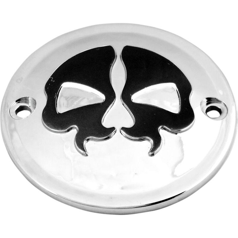 78041 - Drag Specialties Split Skull Points Cover For Harley Davidson FL 1200 1970-1977 - Chrome