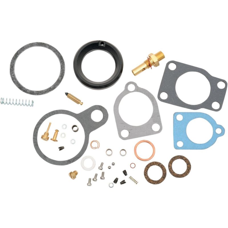 I03-0100 - Drag Specialties Rebuild Kit for Linkert Carburettor For Harley Davidson EL 1000 1936-1952 - Black/Blue/Gold/Grey
