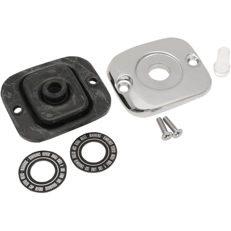DS373812-1 - Drag Specialties Front Master Cylinder Cover For Harley Davidson FLD 1690 2012-2013 - Chrome