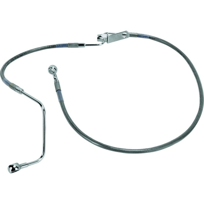 680225 - Drag Specialties Stainless Steel Brake Hose Kit For Harley Davidson FLSTC 1584 2008-2010 Rear