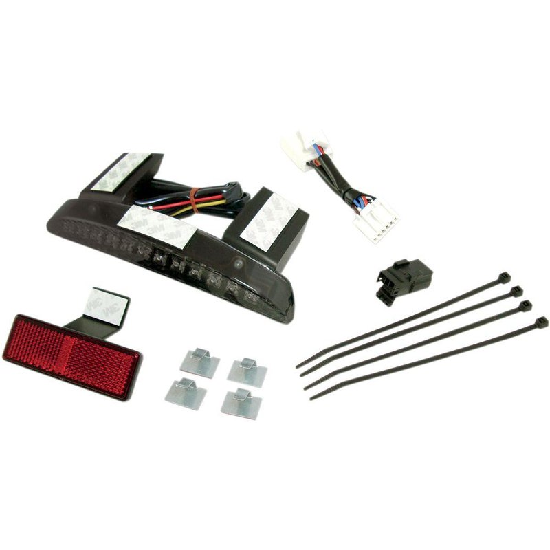 77072S - Drag Specialties LED Running Light & Brake Light Assembly For Harley Davidson XL 1200 N 2008-2012 Rear Smoke