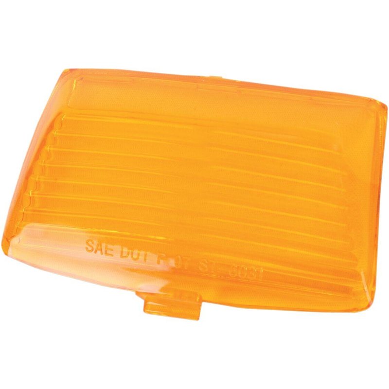 F51-0643LA - Drag Specialties Replacement Fender Lenses For Harley Davidson FLHR 1450 2000-2003 Front Amber