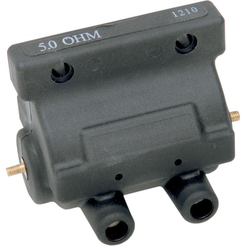10-2023 - Drag Specialties 12 Volt Ignition Coil For Harley Davidson FL 1200 1971-1977 - Black