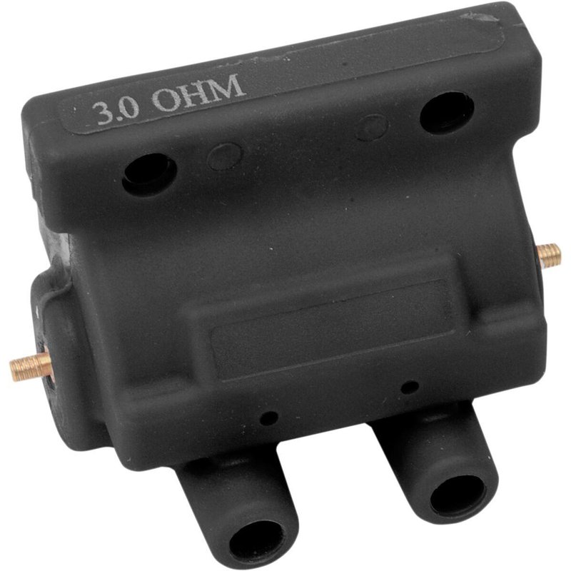 10-2025B - Drag Specialties 12 Volt Ignition Coil For Harley Davidson FLH 1200 1980 - Black