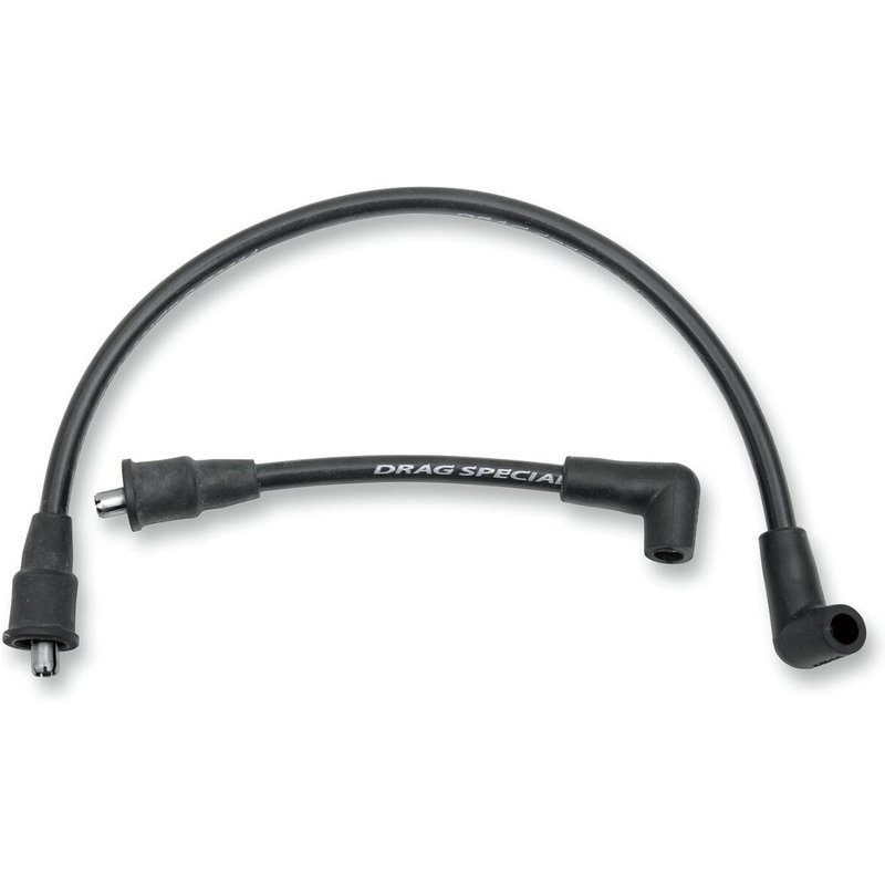 SPW3-DS - Drag Specialties Copper Core Spark Plug Wire For Harley Davidson FL 1200 1970-1977 - Black