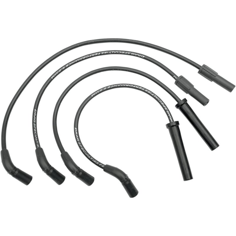 SPW12-DS - Drag Specialties 8.8mm Spark Plug Wire For Harley Davidson XL 1200S 1998-2003 - Black