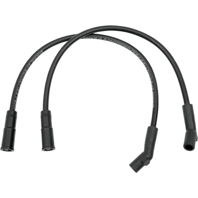 SPW10-DS - Drag Specialties 8.8mm Spark Plug Wire For Harley Davidson FLHR 1450 1999-2003 - Black